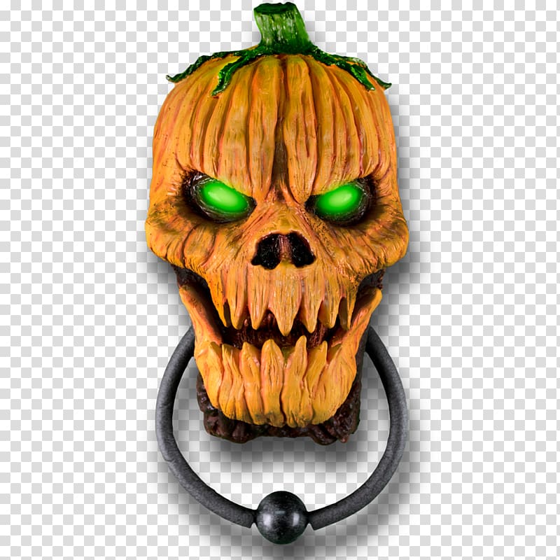 Pumpkin Door Knockers Spirit Halloween Jack-o\'-lantern, pumpkin transparent background PNG clipart