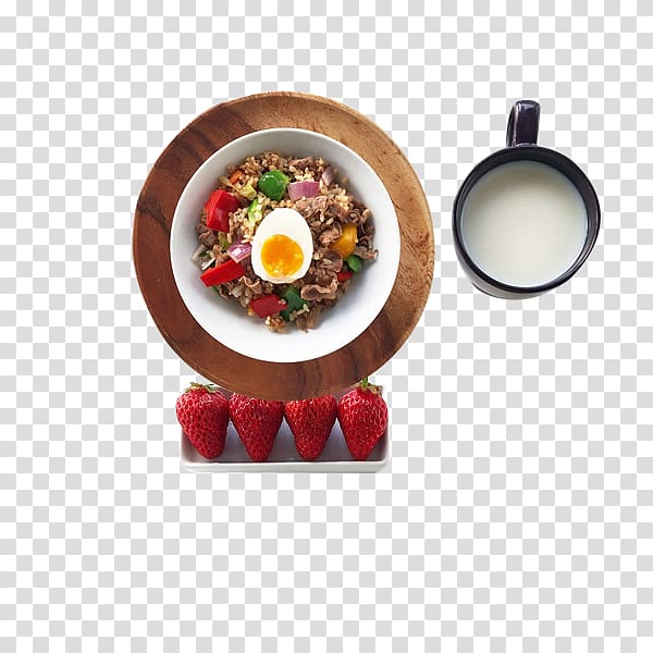 Fried rice Fried egg Fried chicken Food, Egg fried rice beef transparent background PNG clipart