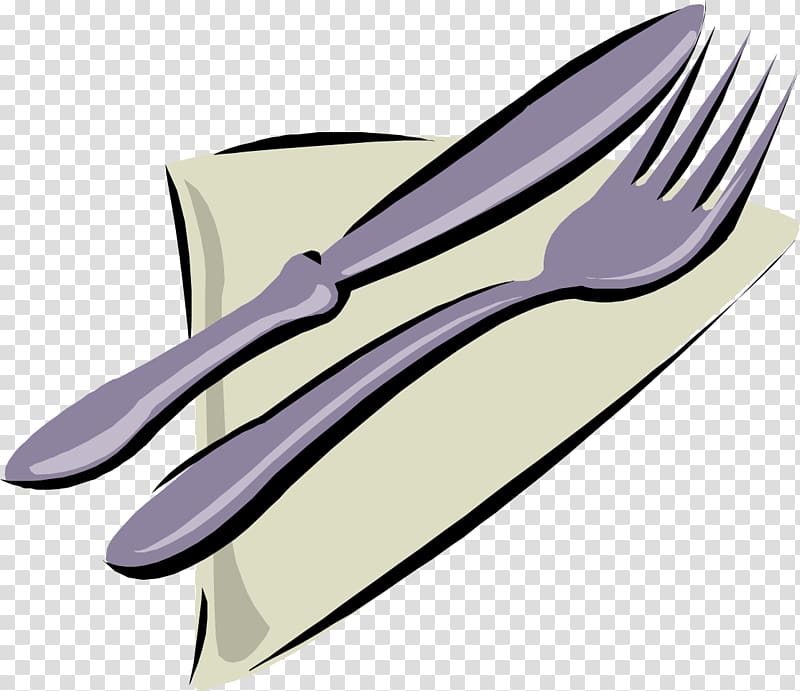 Napkin Table Knife Fork , hand-drawn knife and fork transparent background PNG clipart