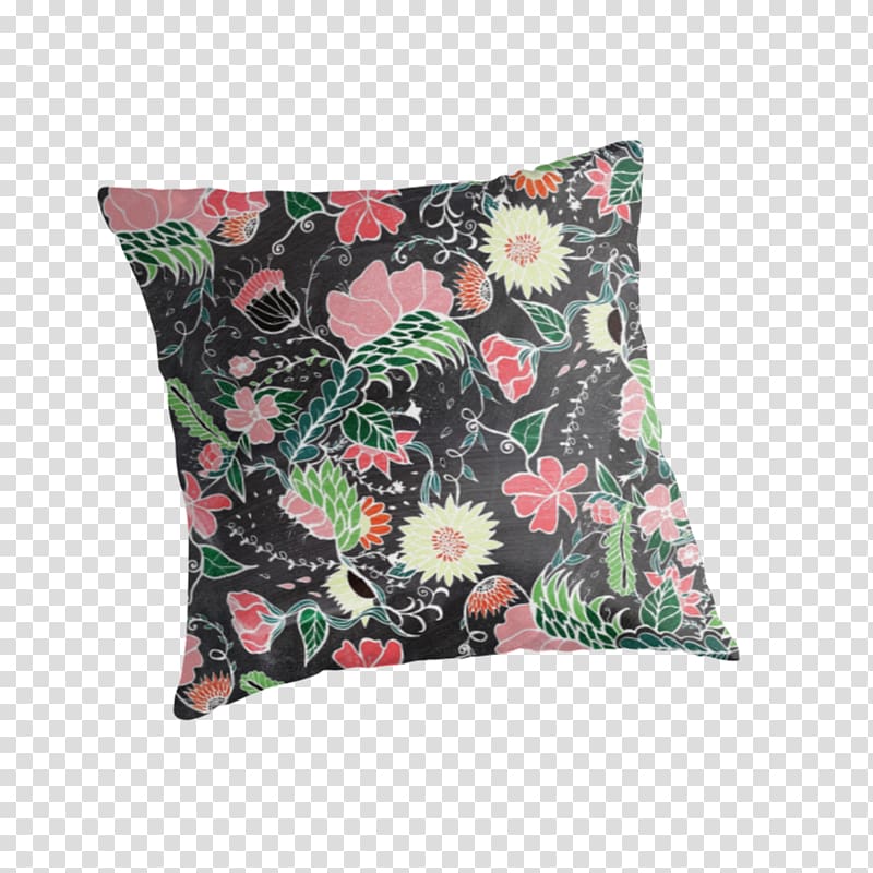 Throw Pillows Cushion Mouse Mats Garden, zipper chalk transparent background PNG clipart