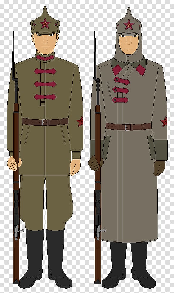 Russian Civil War Military Uniforms Robe Bolsheviks, soviet union transparent background PNG clipart