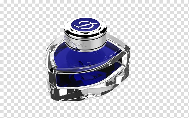 S. T. Dupont Fountain pen Ink Ballpoint pen, round blue ink transparent background PNG clipart