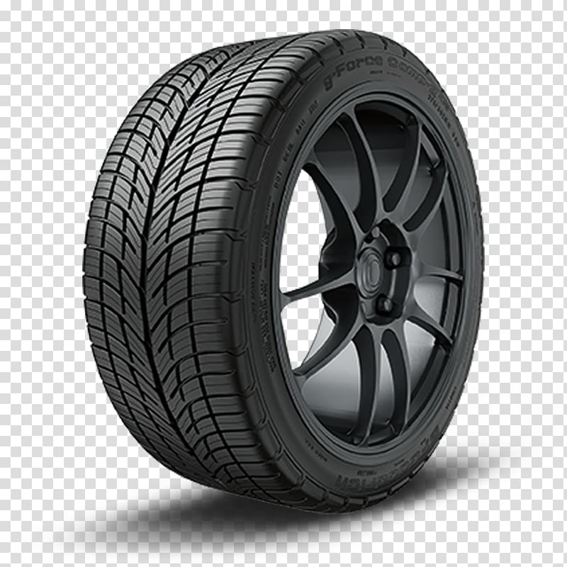 Sports car BFGoodrich Radial tire, car transparent background PNG clipart