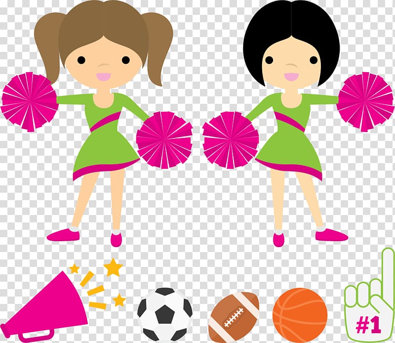 Cheerleader Euclidean , Cartoon cheerleader beauty transparent background PNG clipart