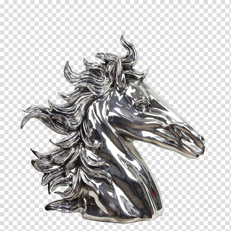 Sculpture Iron, Iron horse modeling process Decoration transparent background PNG clipart