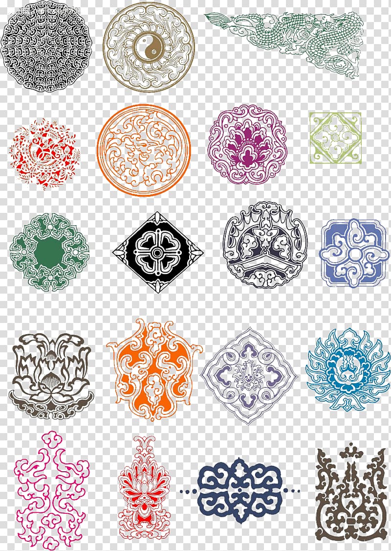 Traditional Chinese characters Pattern, Beautiful pattern like China Windshield transparent background PNG clipart
