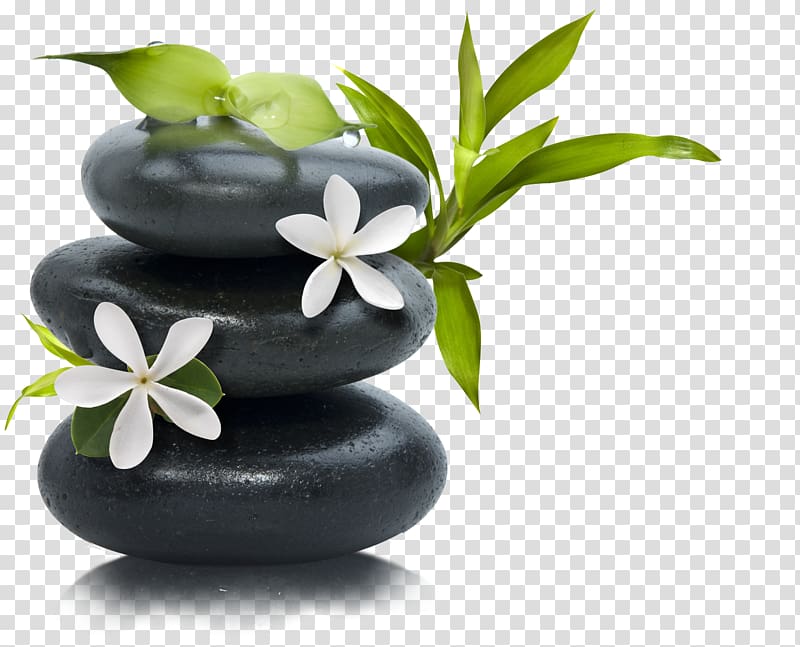 black stone, Lotion Stone massage Day spa, stone massage transparent background PNG clipart