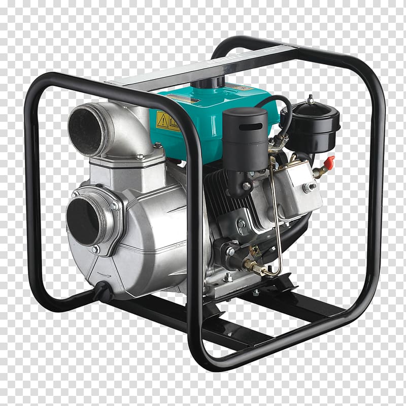 Hardware Pumps Diesel engine Irrigation Gasoline, water pump transparent background PNG clipart