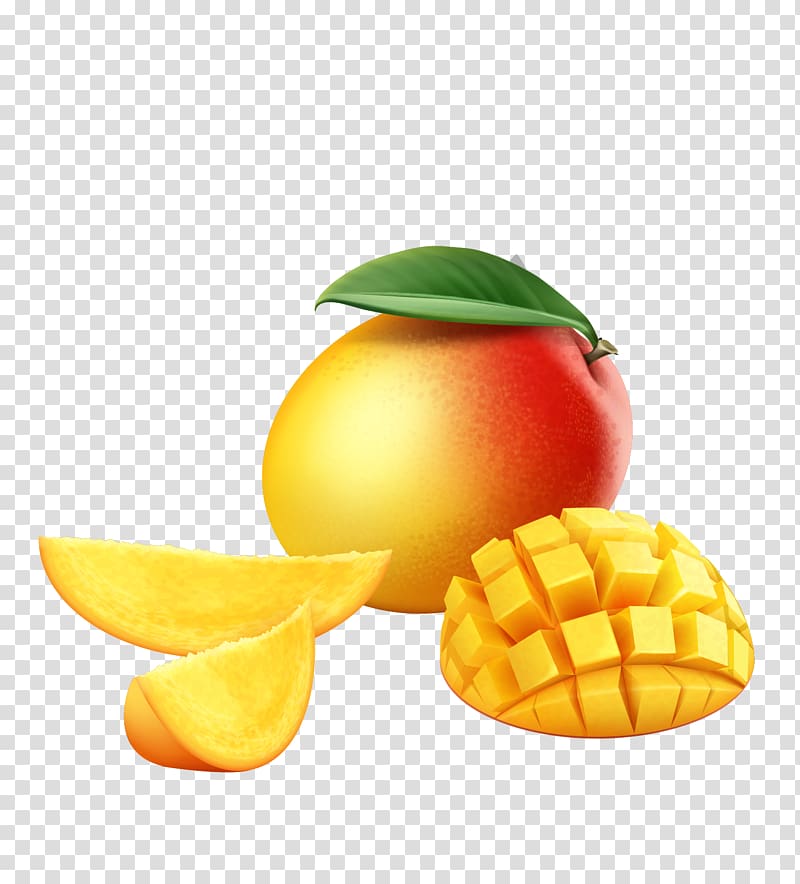 Mango Food Fruit, Yellow delicious mango transparent background PNG clipart