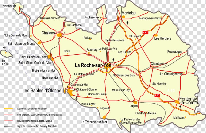 La Roche-sur-Yon Wikipedia Map Vendée, map transparent background PNG clipart