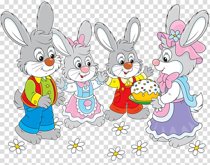 Easter Bunny Rabbit Easter cake , rabbit transparent background PNG clipart
