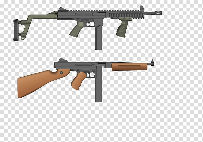 Assault rifle Firearm Thompson submachine gun Weapon, assault rifle transparent background PNG clipart