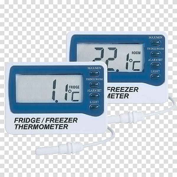 Thermometer Refrigerator Sensor Termómetro digital Temperature, refrigerator transparent background PNG clipart