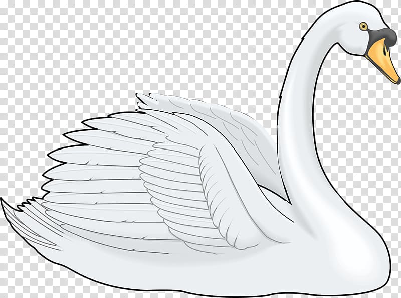Cygnini Painting , White Swan transparent background PNG clipart
