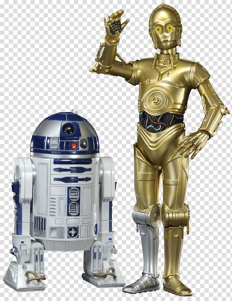 Star Wars R2-D2 and C-3PO, C-3PO R2-D2 BB-8 Star Wars Action & Toy Figures, r2d2 transparent background PNG clipart