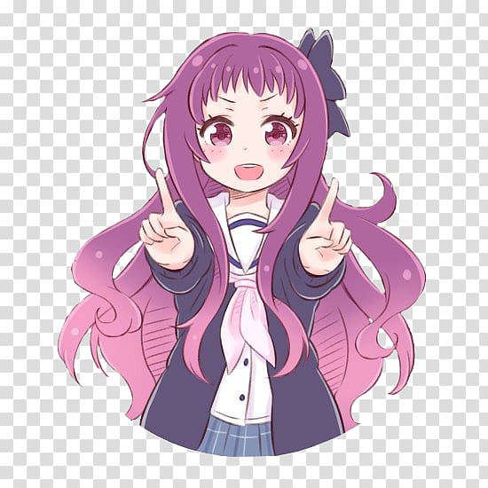 Sticker Anime Mangaka Kawaii, Anime transparent background PNG clipart