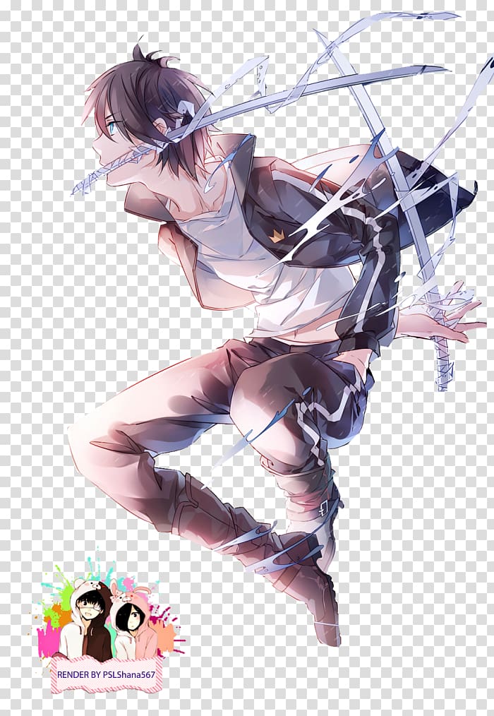 Anime Illustration Yato-no-kami Noragami Fan art, Anime transparent background PNG clipart
