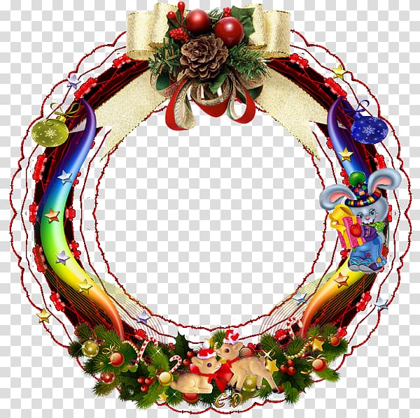 Christmas ornament Wreath, Xk transparent background PNG clipart