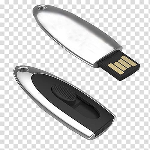 USB Flash Drives Computer data storage Computer hardware, metal quality high-grade business card transparent background PNG clipart