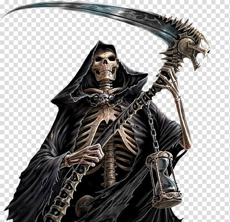 grim reaper art, Death Father Time , grim Reaper transparent background PNG clipart