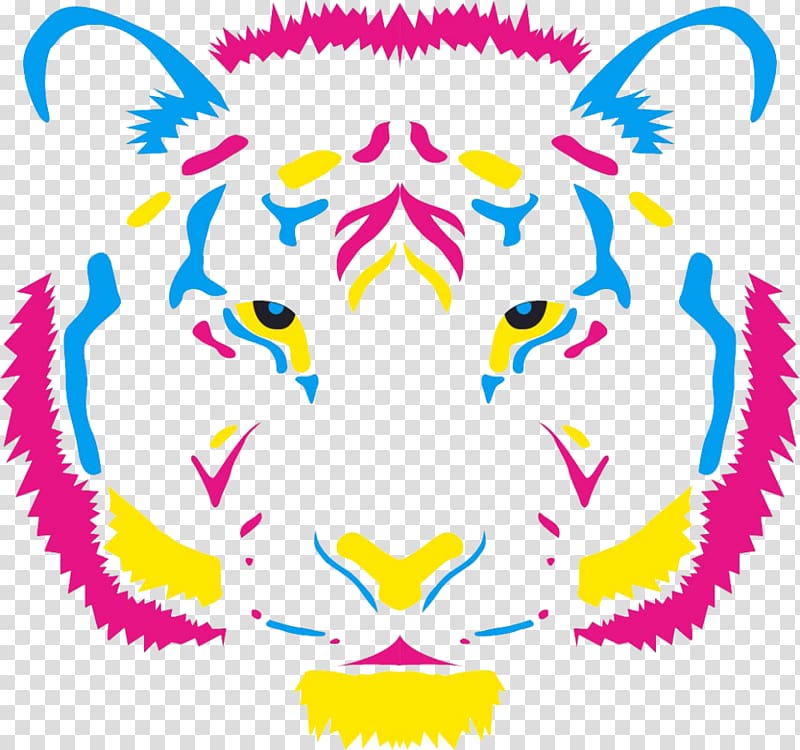 Tiger CMYK color model Leopard , watercolor tiger transparent background PNG clipart