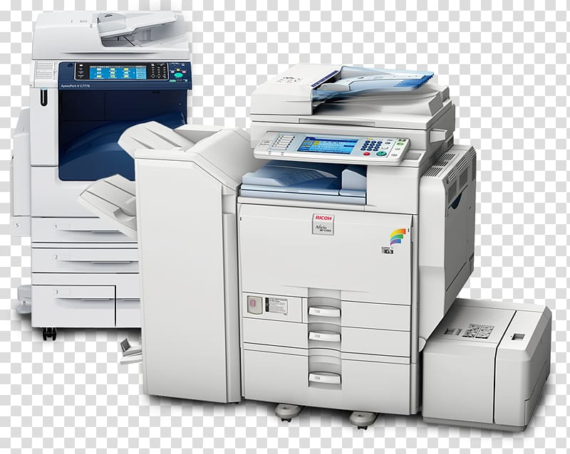 copier Ricoh Multi-function printer Printing, printer transparent background PNG clipart