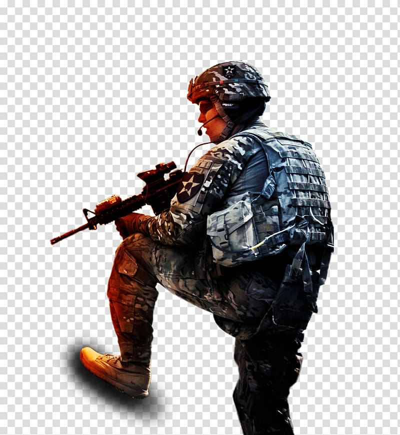 Shooting sport Soldier, Squat ready to shoot the soldiers transparent background PNG clipart