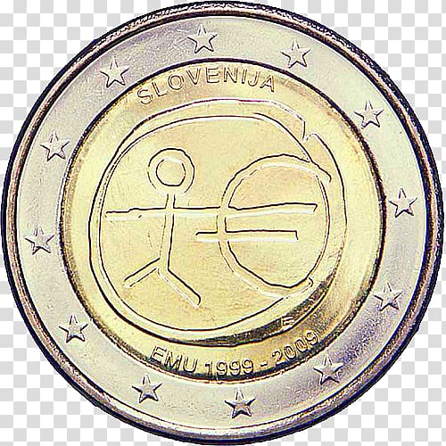 2 euro coin 2 euro commemorative coins Euro coins, euro transparent background PNG clipart