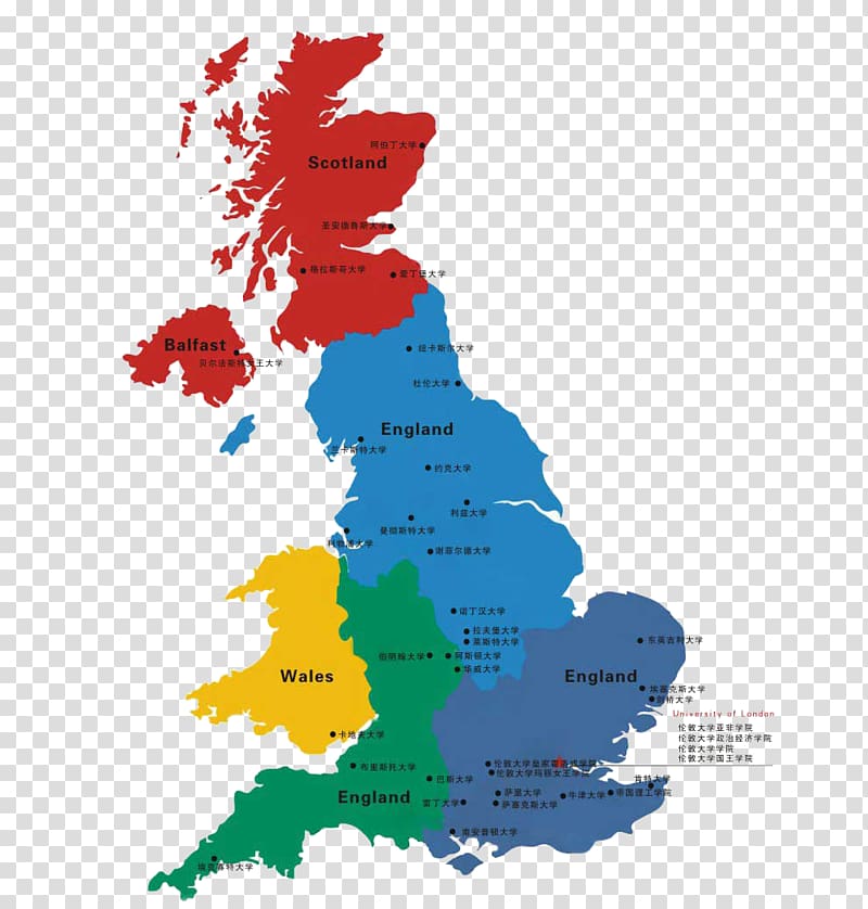 England Map UK , Map of the University of England transparent background PNG clipart