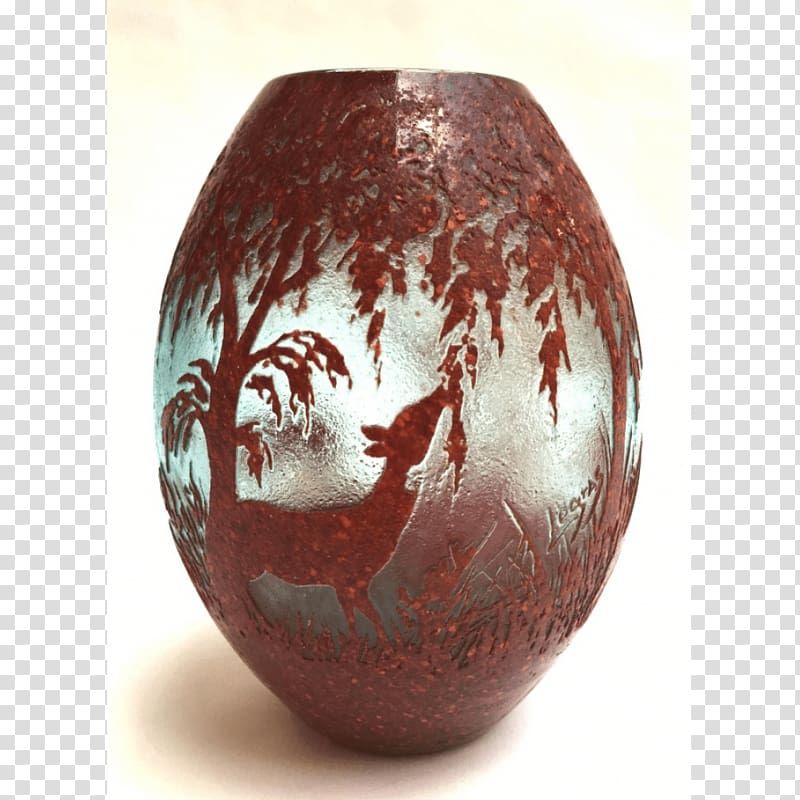 Vase Johann Loetz Witwe Cameo glass Glass art, vase transparent background PNG clipart