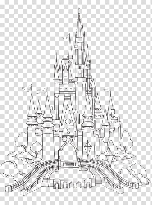 Sleeping Beauty Castle Cinderella Castle Drawing Disney Princess Castle  text world disney Princess png  PNGWing