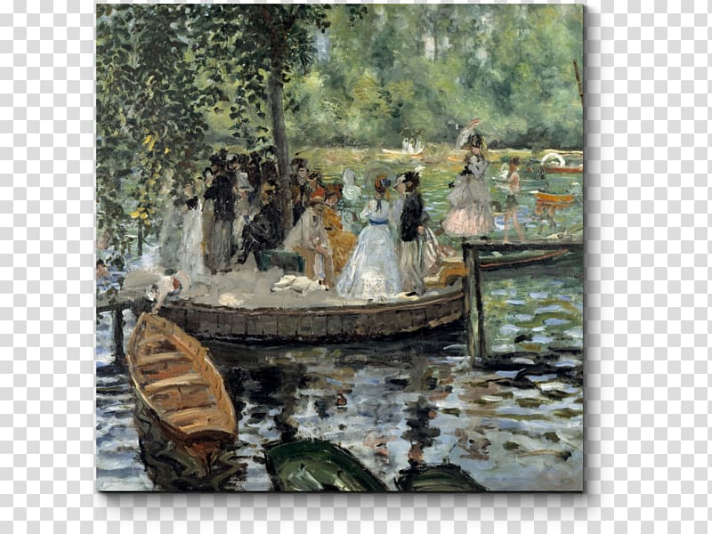 Bain à la Grenouillère Bal du moulin de la Galette Painting Impressionism, painting transparent background PNG clipart