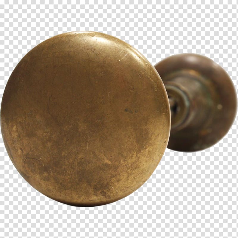 Brass Door handle Door furniture, Brass transparent background PNG clipart