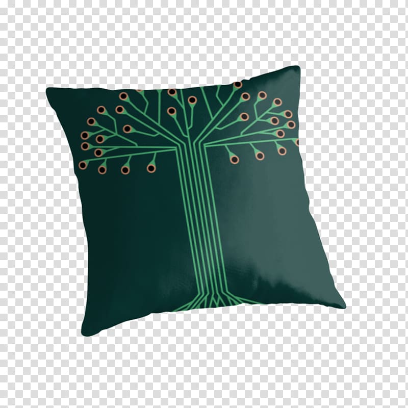 Throw Pillows Cushion Green, pillow transparent background PNG clipart