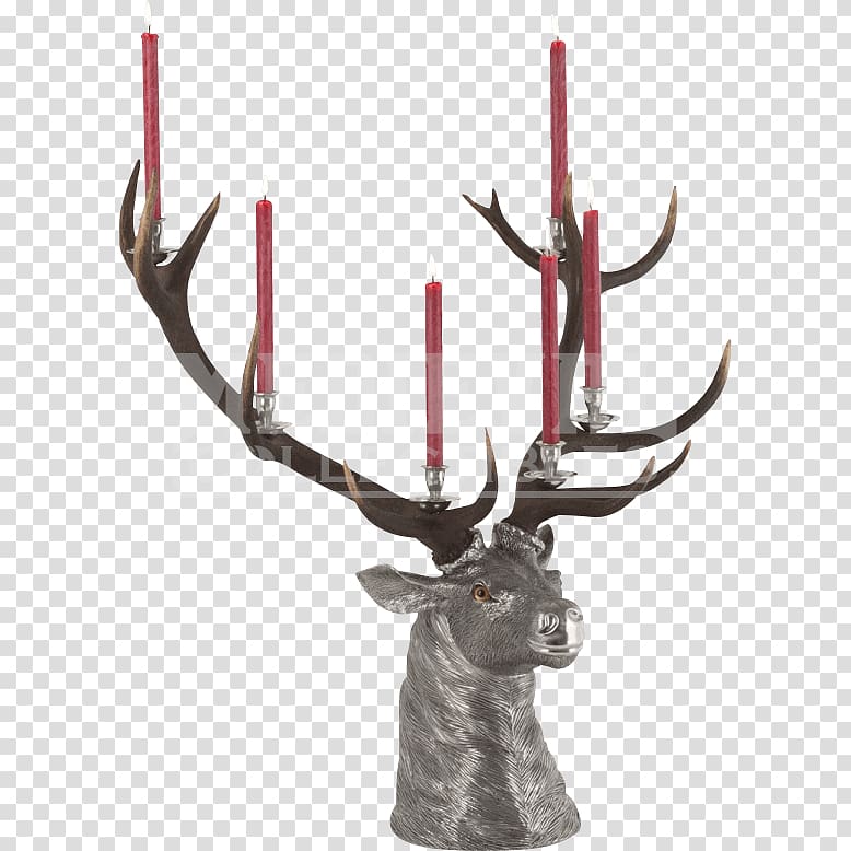 Elk Vagabond House Antler Cloth Napkins Candlestick, elk head transparent background PNG clipart