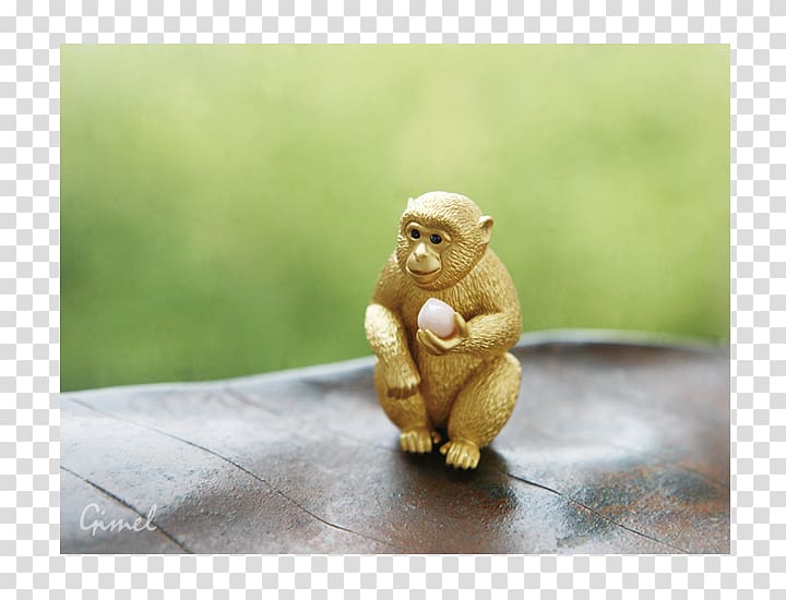 Cercopithecidae Old World Figurine Monkey, chinese ornament transparent background PNG clipart