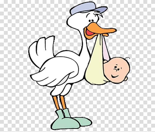 duck carrying baby illustration, Infant Stork , baby transparent background PNG clipart