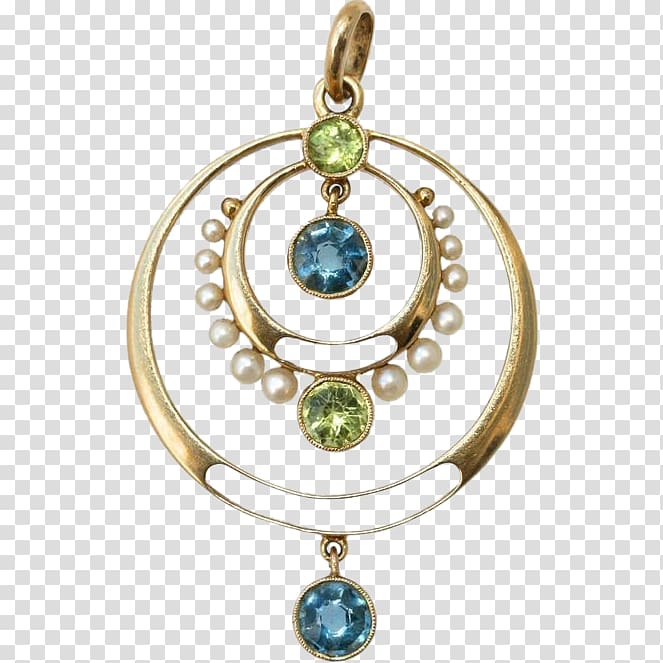 Earring Jewellery Charms & Pendants Gemstone Locket, gold gorgeous patterns transparent background PNG clipart