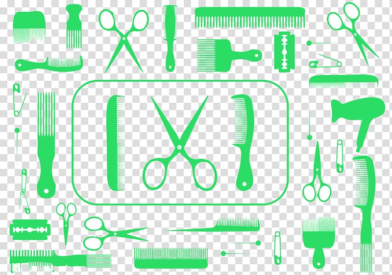 Comb Beauty Parlour Hairdresser Razor, Hairpin high-definition buckle material transparent background PNG clipart