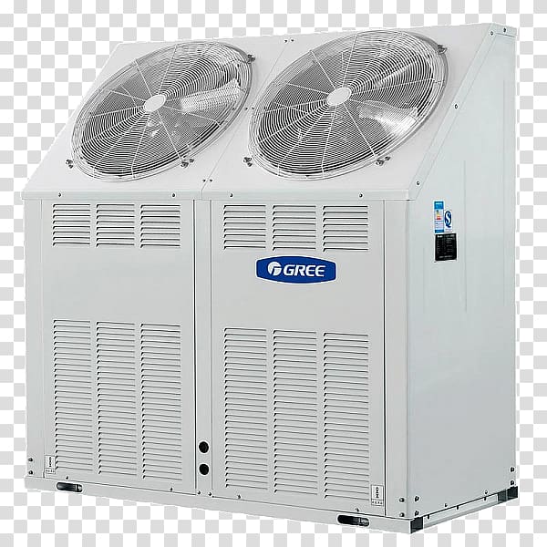 Air conditioner Chiller Gree Electric Machine Fan coil unit, Gree Group transparent background PNG clipart