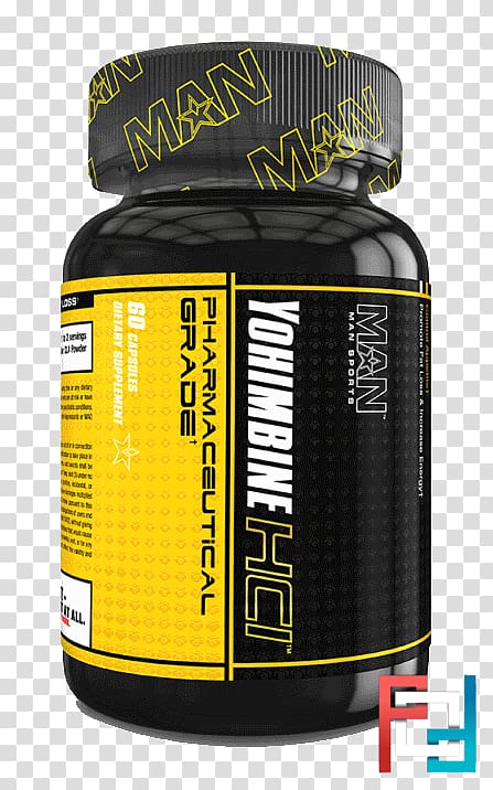 Dietary supplement MAN Sports Yohimbine HCl, 60 Capsules Weight loss Brand, fat burner transparent background PNG clipart