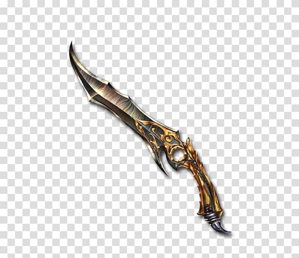 Granblue Fantasy Knife Dagger Damascus Weapon, knife transparent background PNG clipart