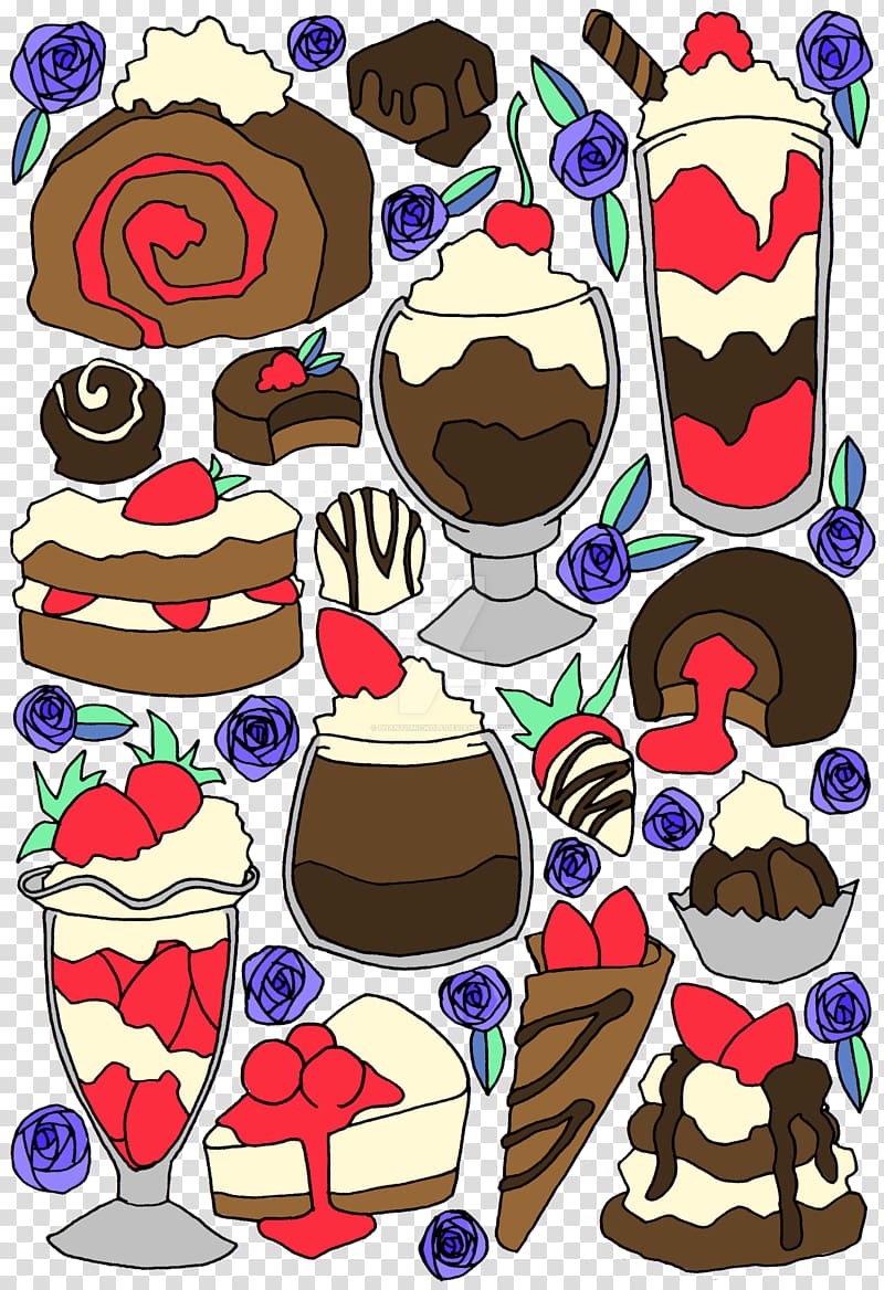 Food Cartoon , dessert drawing transparent background PNG clipart