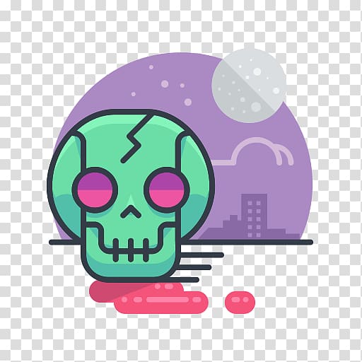 Computer Icons Flat design Halloween, skull avatar transparent background PNG clipart