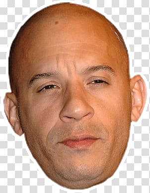 Vin Diesel, Zoomed Face Vin Diesel transparent background PNG clipart