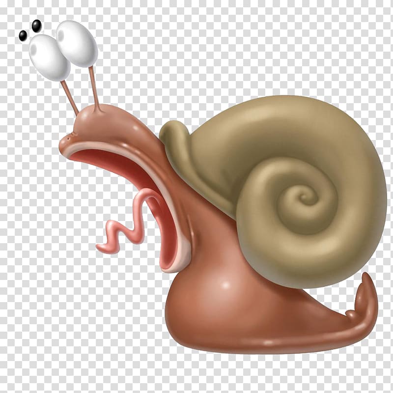 Cartoon Illustration, Horror snail transparent background PNG clipart