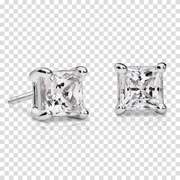 Diamond cut Earring Princess cut Engagement ring, diamond transparent background PNG clipart