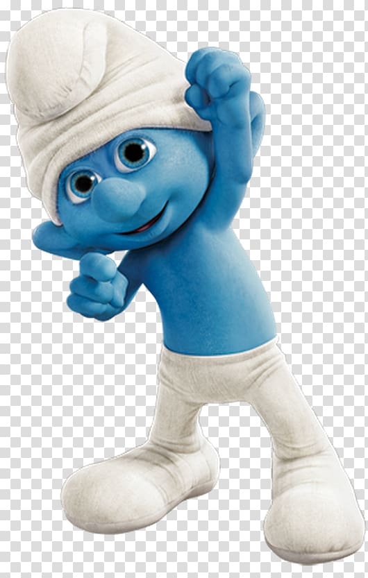 Smurf illustration, Hefty Smurf Brainy Smurf Gutsy Smurf Clumsy Smurf Papa Smurf, baby Smurf transparent background PNG clipart