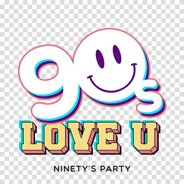 90’s Love U, Ninety’s Party La Marina de València Delorean Lounge Ruzafa Bonfires of Saint John, party transparent background PNG clipart