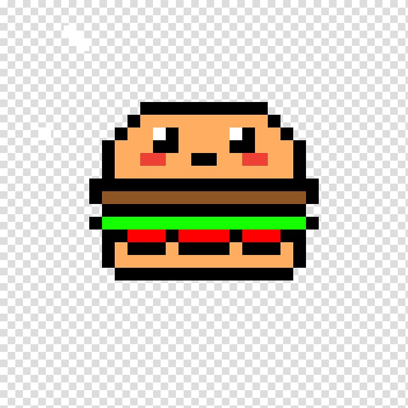 Minecraft Hamburger French fries Pixel art Drawing, pixel art transparent background PNG clipart
